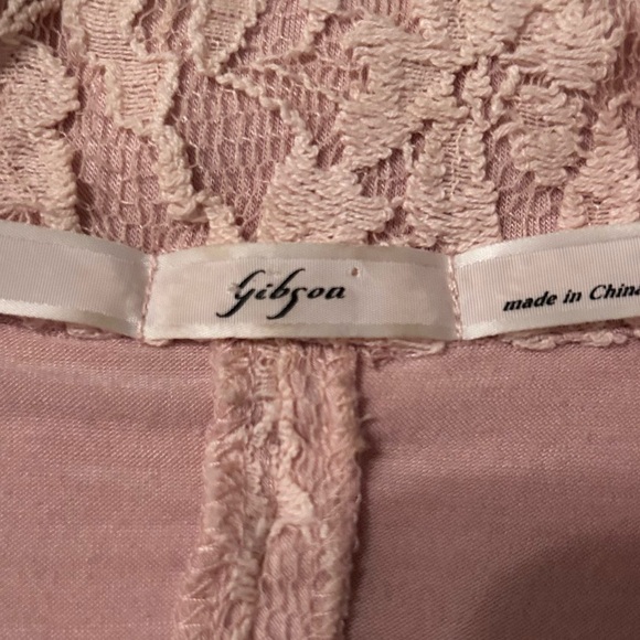 Pink Lace One button blazer lined shirted sleeves gathered waist Size small - Picture 7 of 10